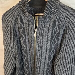 Tommy Bahama Gray Zip Up Sweater